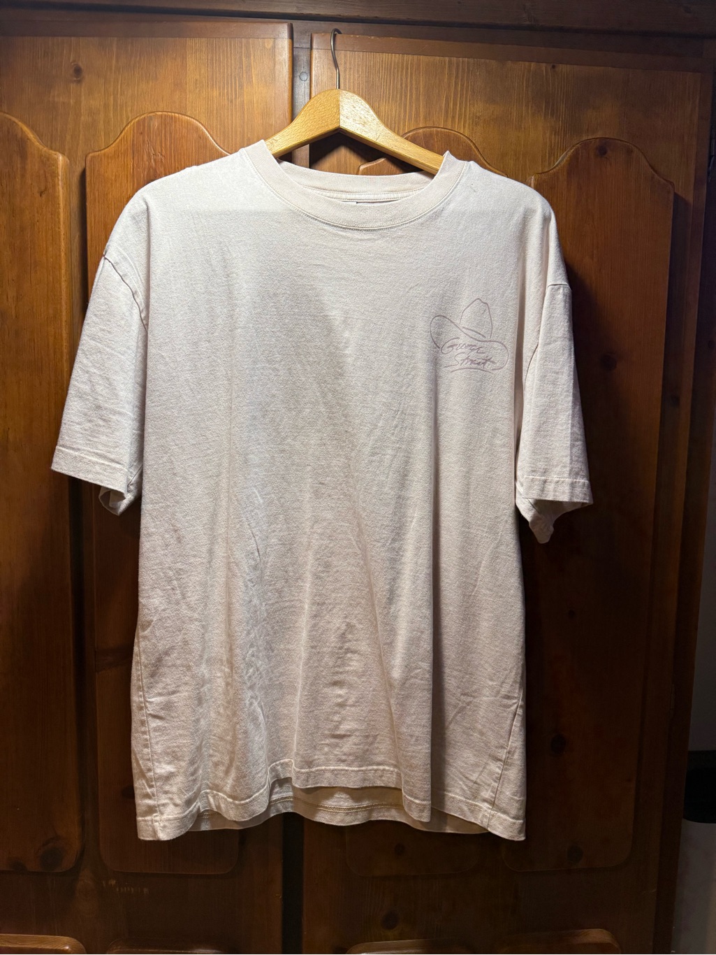 Men's Light Pink Crewneck Short Sleeve T-Shirt